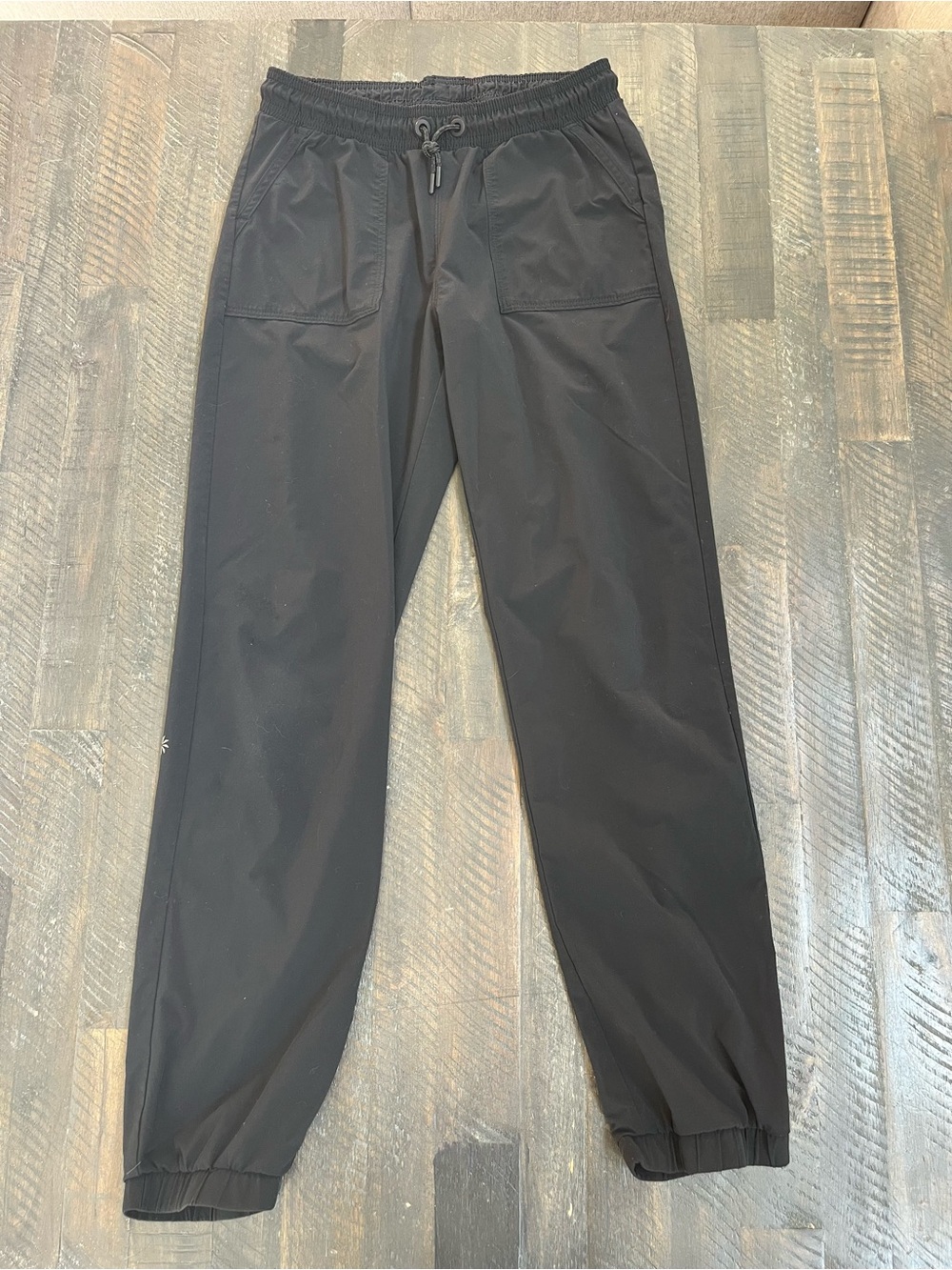 Athleta Girl Joggers Large L 12 Black Lightweight